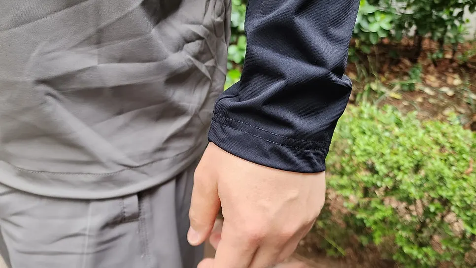 The sleeve section of Everlast running wear that covers the arms
