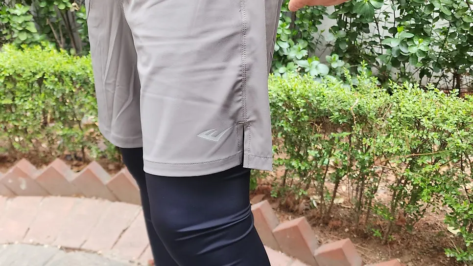 Moving while wearing Everlast layered running wear