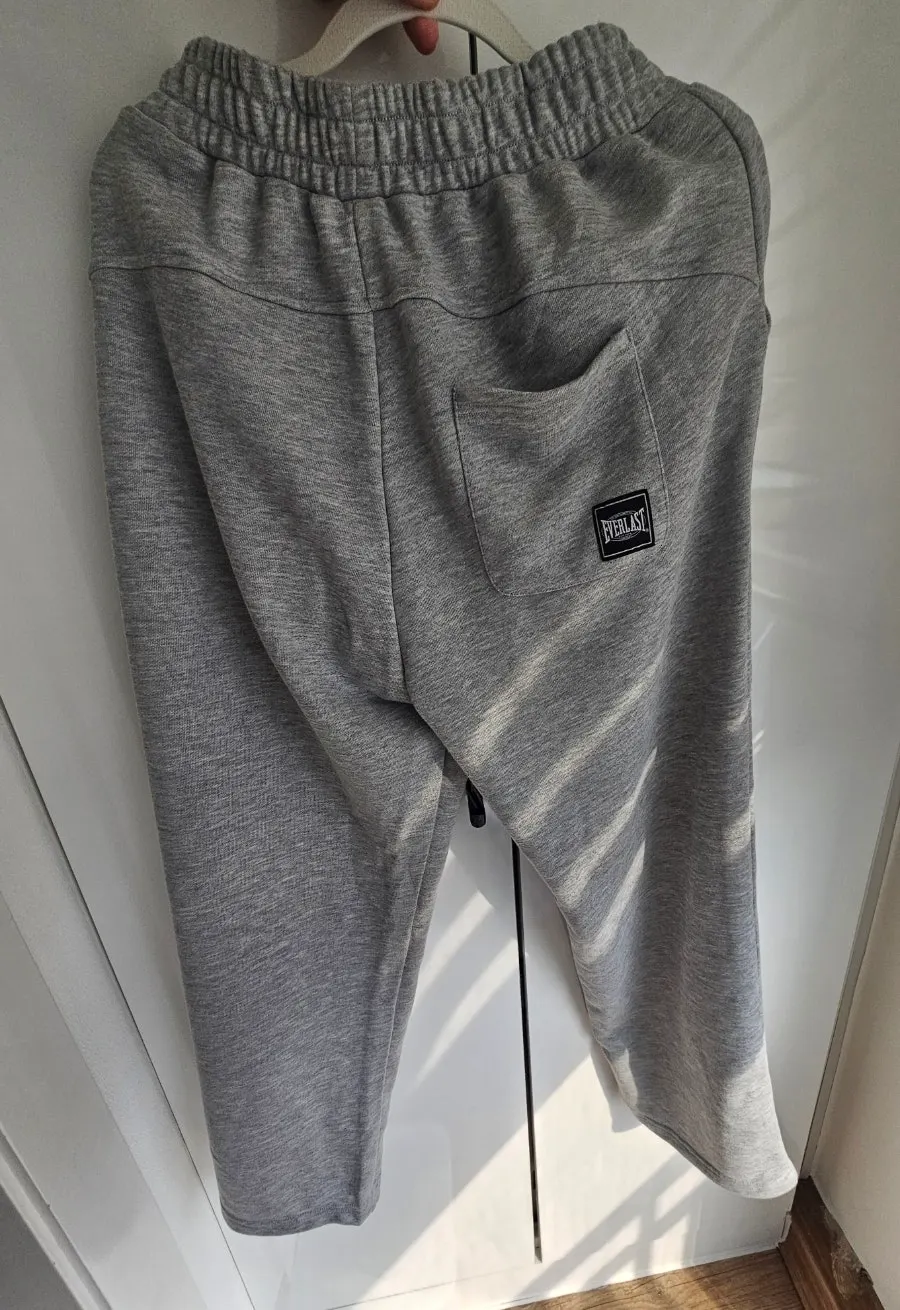 Wearing Everlast elastic-waist workout pants