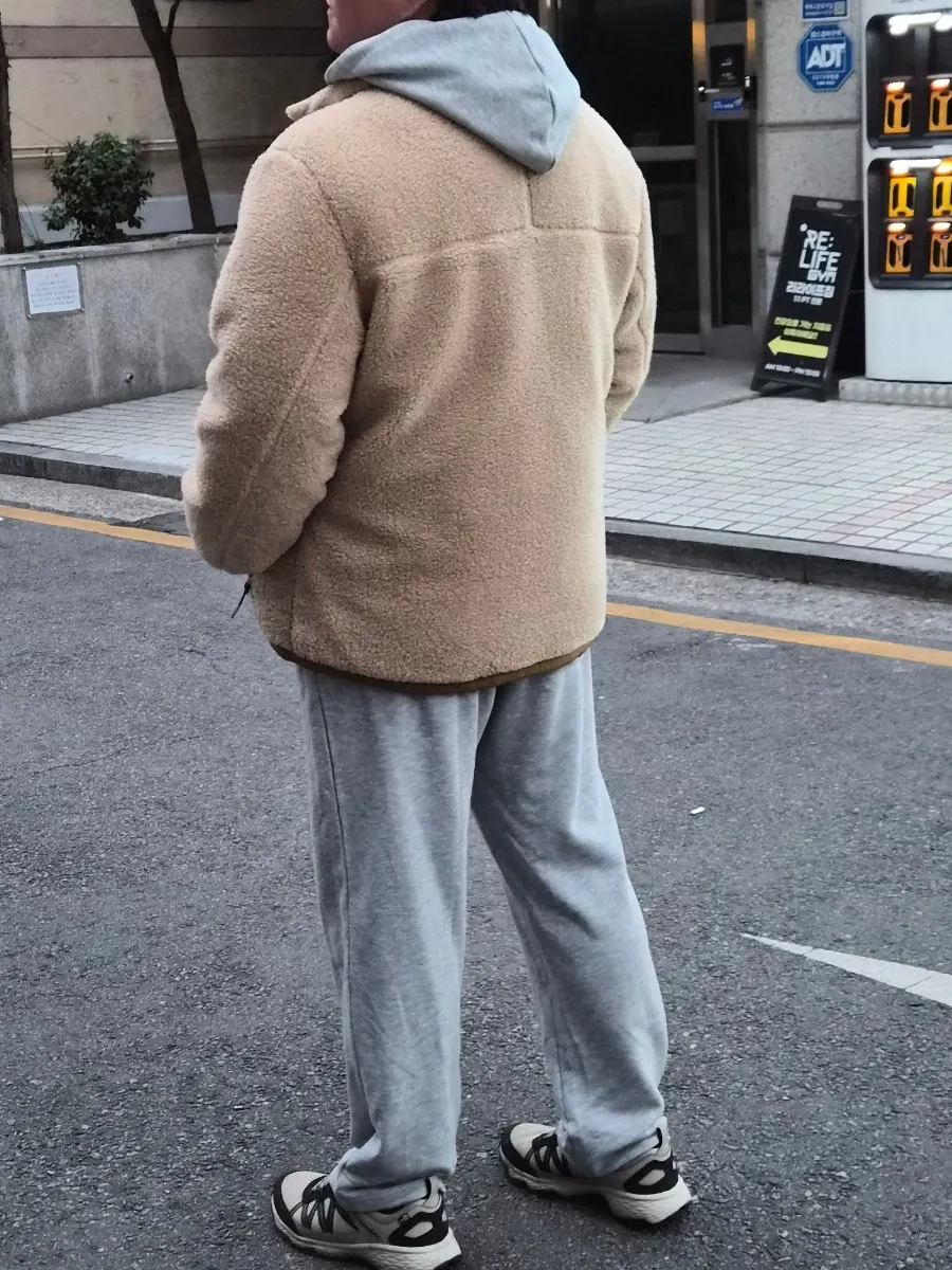 멜란지그레이 후드집업을 활용한 코디