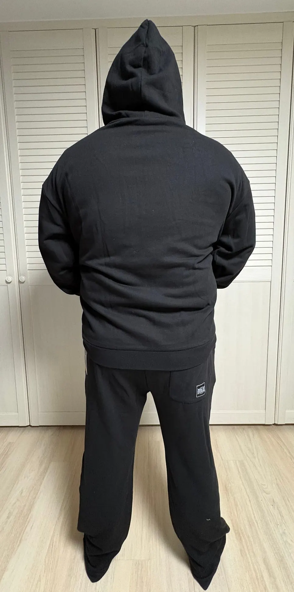 Size 110 fit of the mini terry set worn by my husband