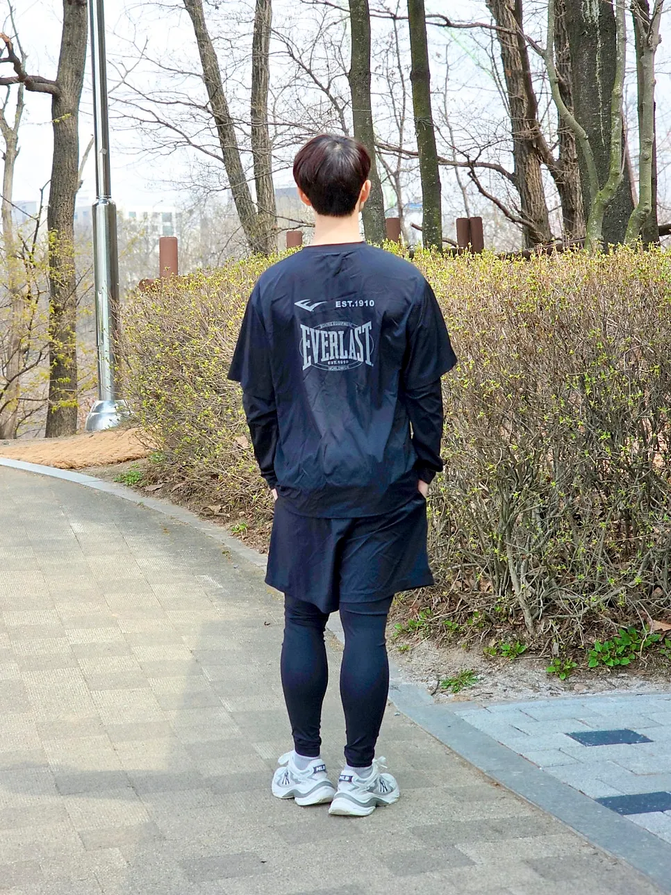 Black Everlast Running Crew Set