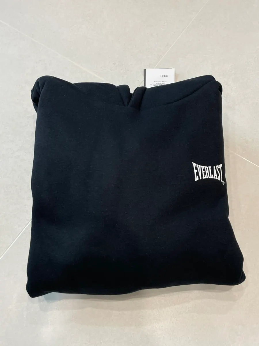 Black fleece-lined hoodie