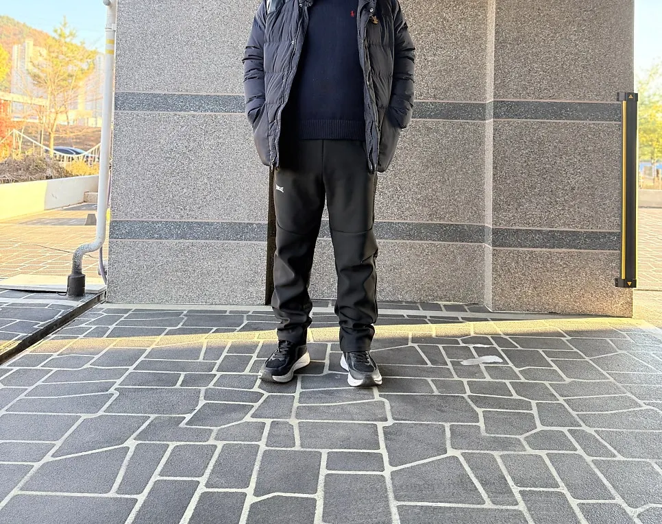 세탁 후 기모 바지의 형태