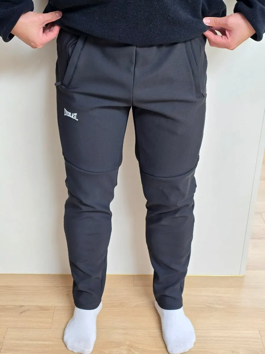 Fleece-lined pants showing a comfortable fit
