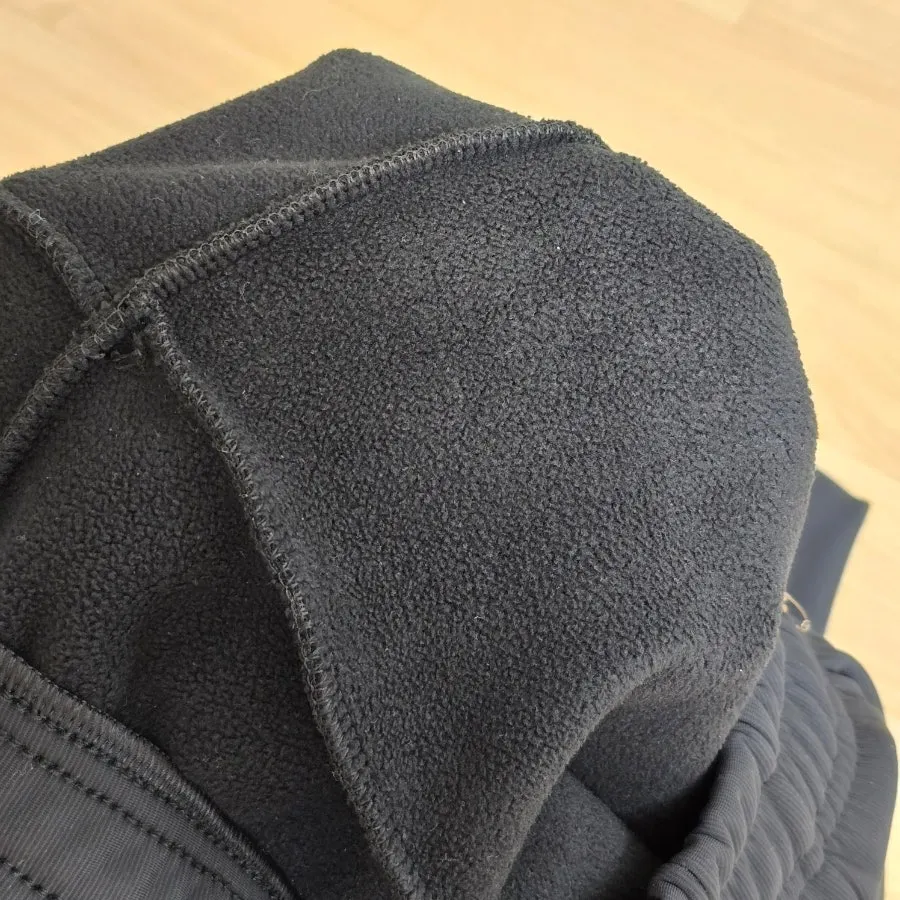 Winter pants detail with brushed fleece lining