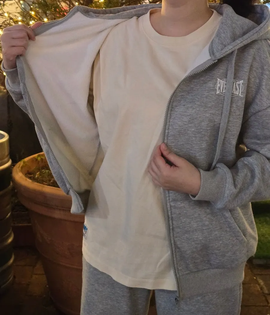Fleece tracksuit set with brushed lining