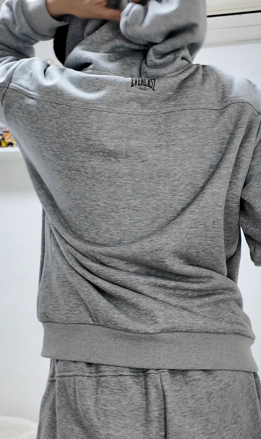 Wearing the set during a YouTube shoot