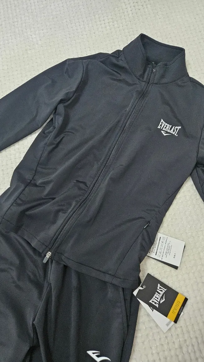 Silhouette of Everlast black workout top and pants