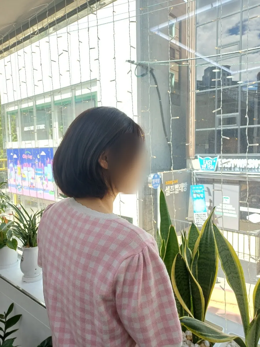Calmer back hairline after the tassel cut