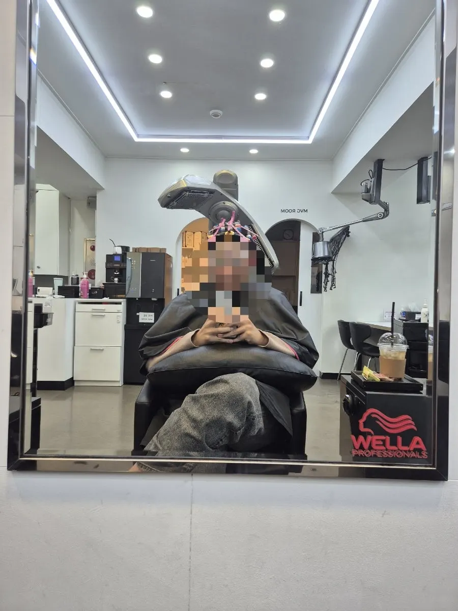 Heat perm treatment in progress