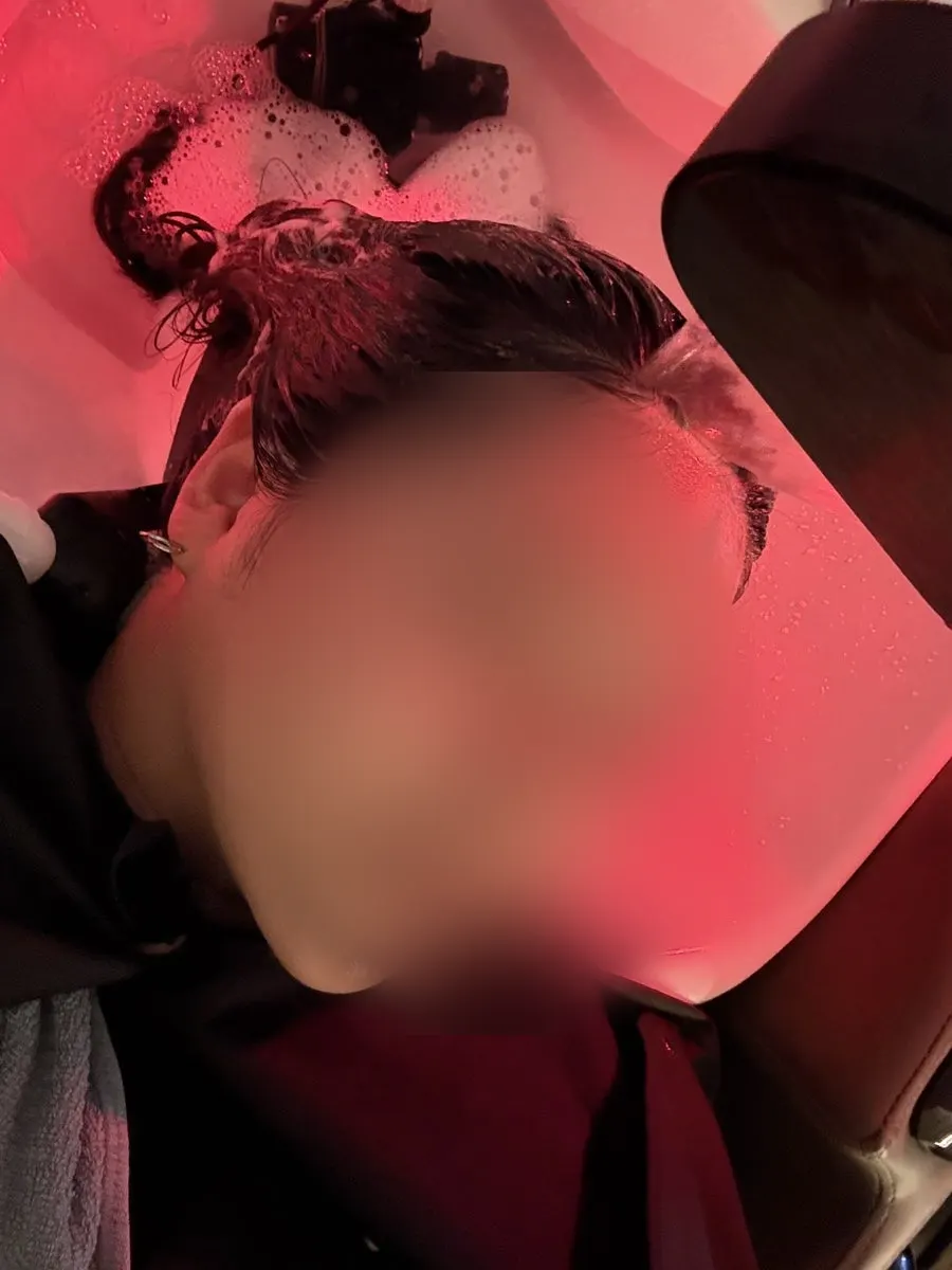 Shampoo step using the scalp scaling shampoo