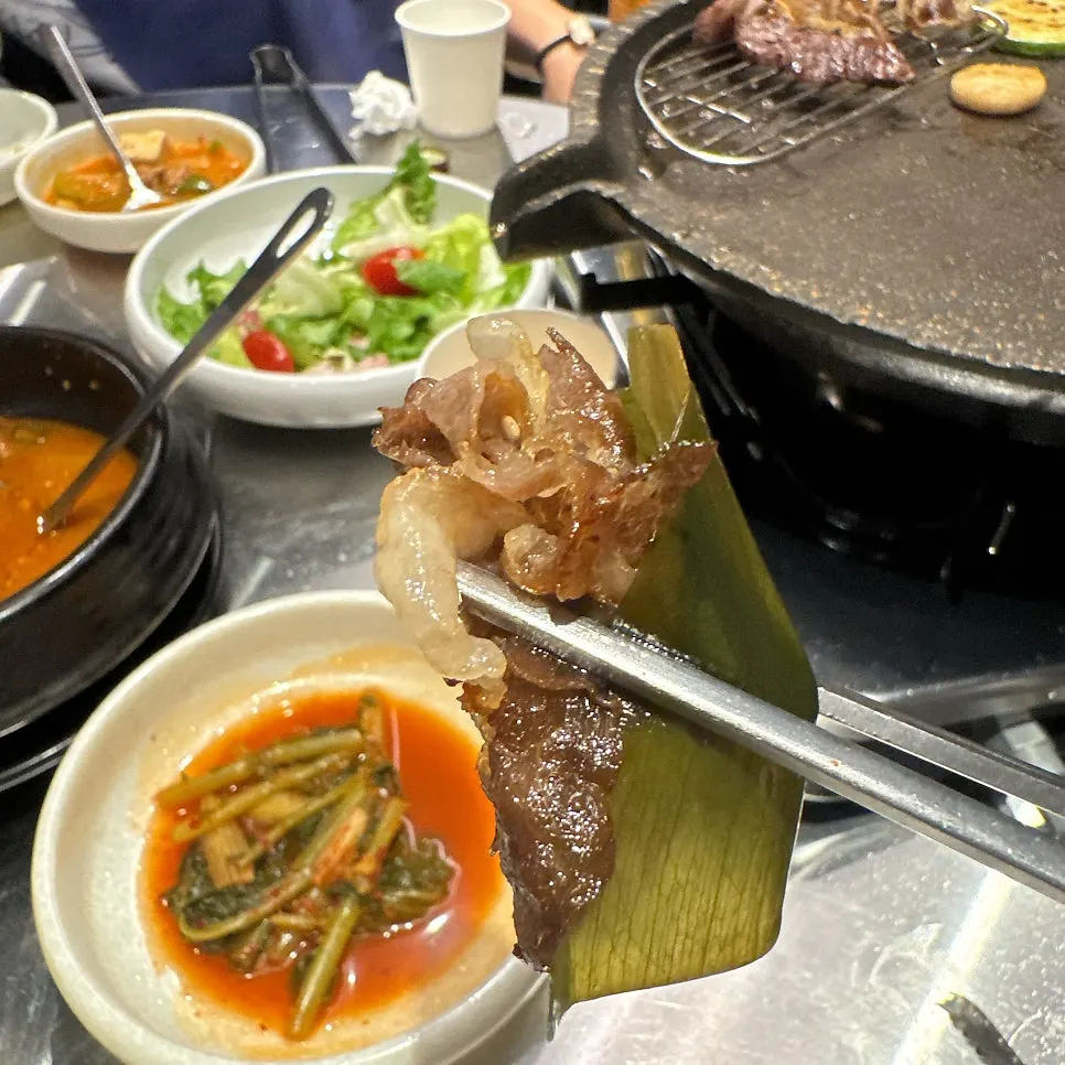 맛있게 즐긴 숙성 소고기