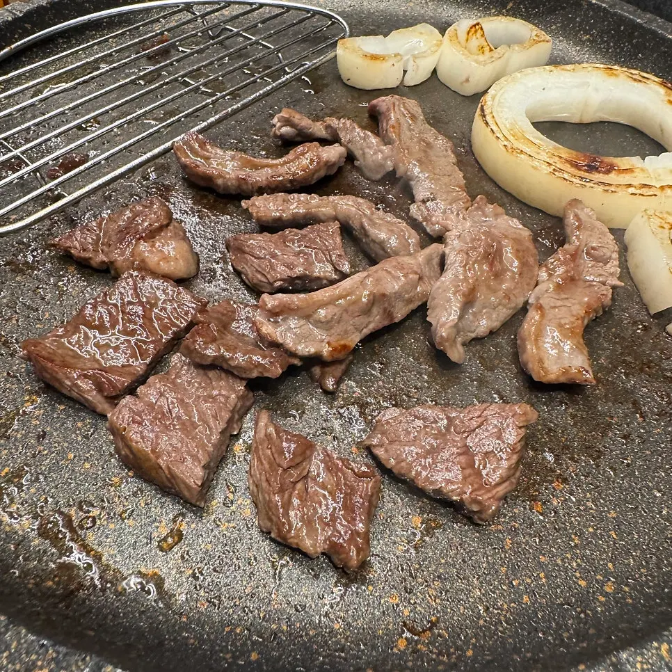 고기 기름에 구운 채소