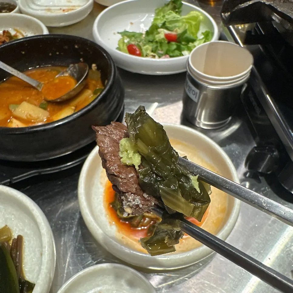 우고집 고속터미널점 식사 마무리