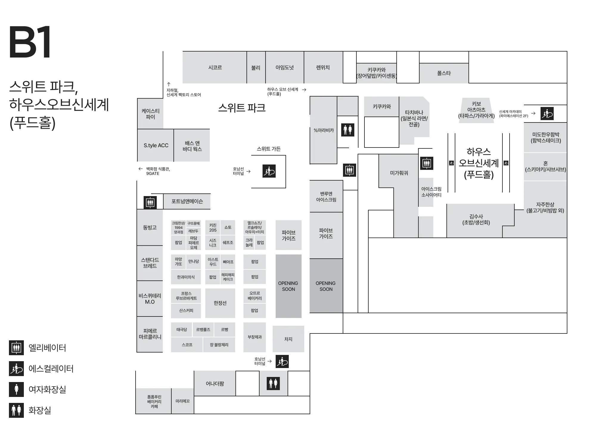 Sweet Park map guide
