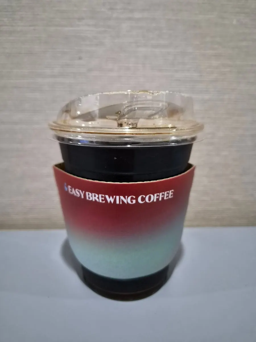Iced cup of Brown Velvet brewed coffee