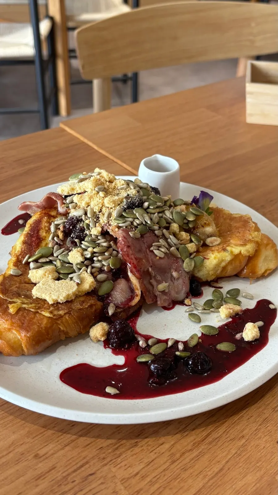 A plate of Famous Benny's French toast