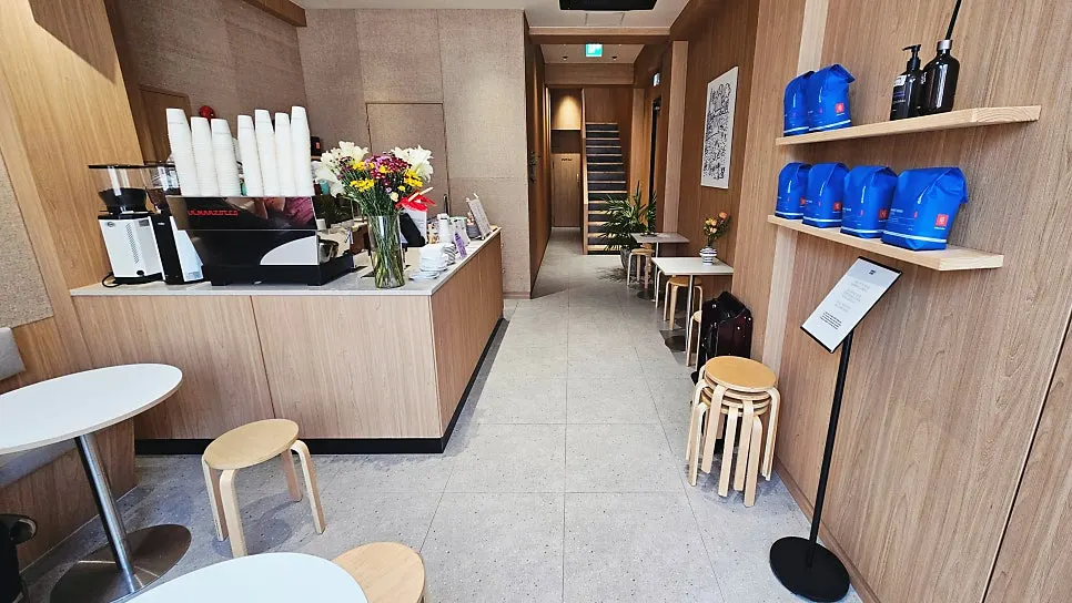 Counter area on the 1st floor of Famous Benny