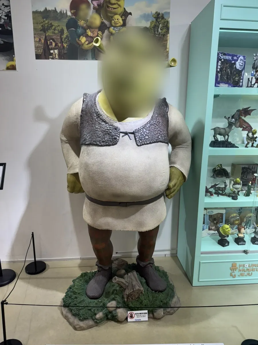 フィギュアミュージアム済州展示館内のキャラクターフォトゾーン