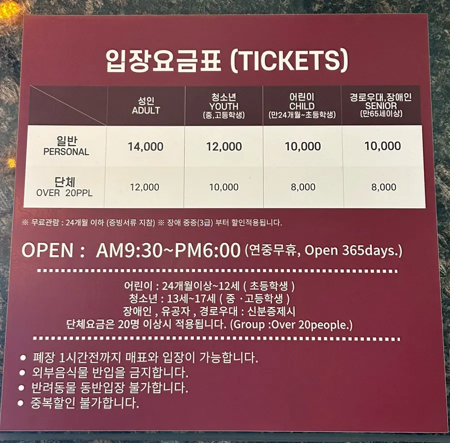 Figure Museum Jeju ticket booth and entrance guide