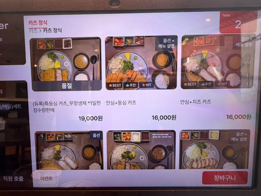 Pine Katsu's basic side dishes and sauces