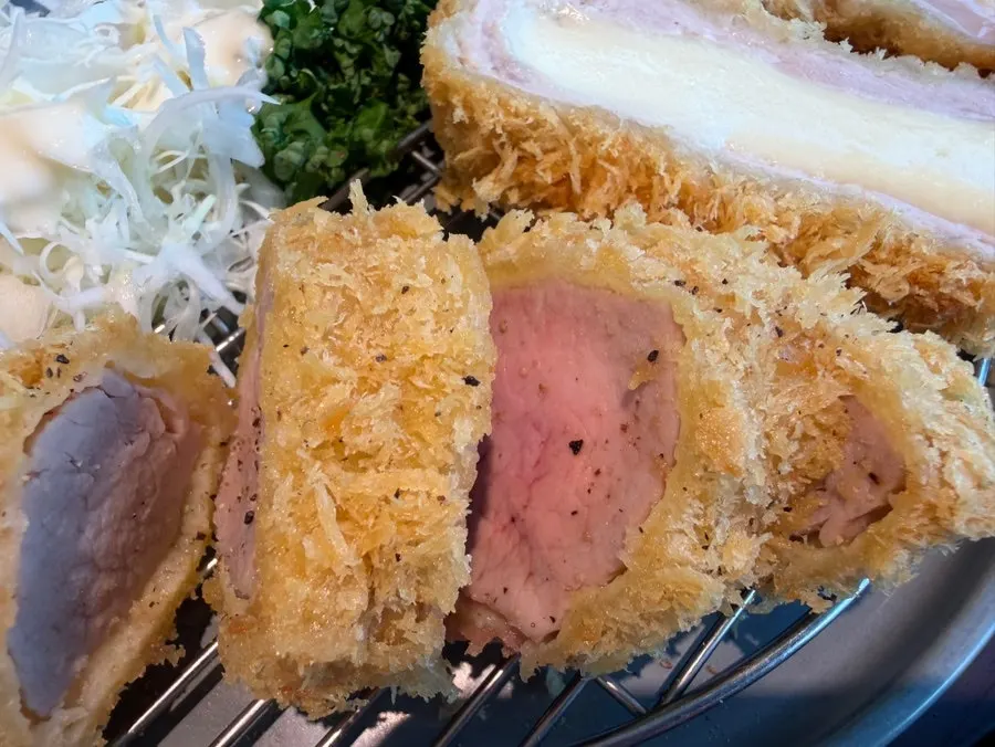 Full spread of tenderloin katsu and soba at Pine Katsu