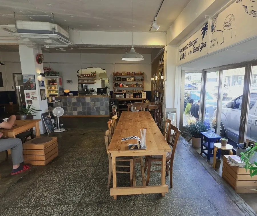 Full view of the store with various seating arrangements