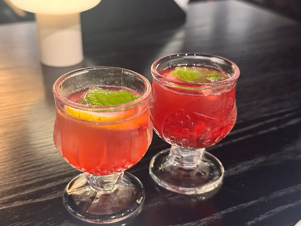 Welcome sparkling aperitif served in a glass