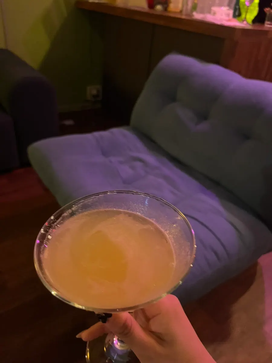 A cocktail made by a friend