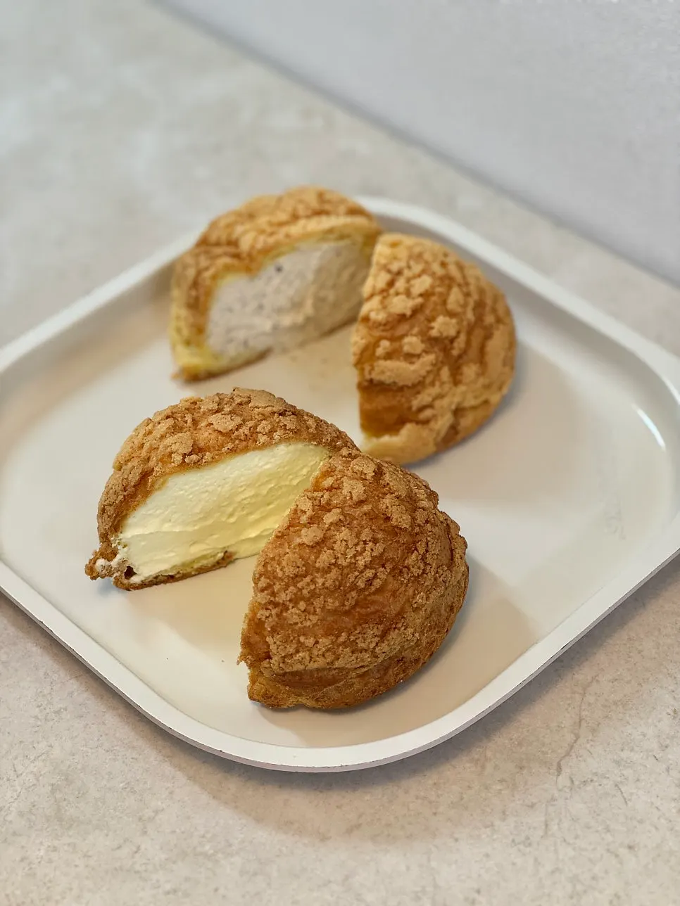 Choux desserts in FLU:ET's showcase