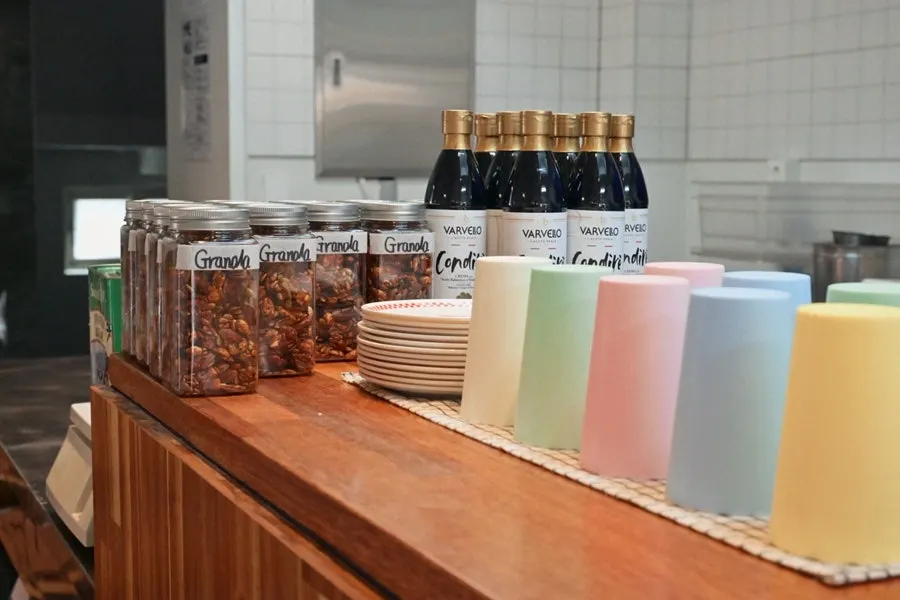 Neatly organized store space
