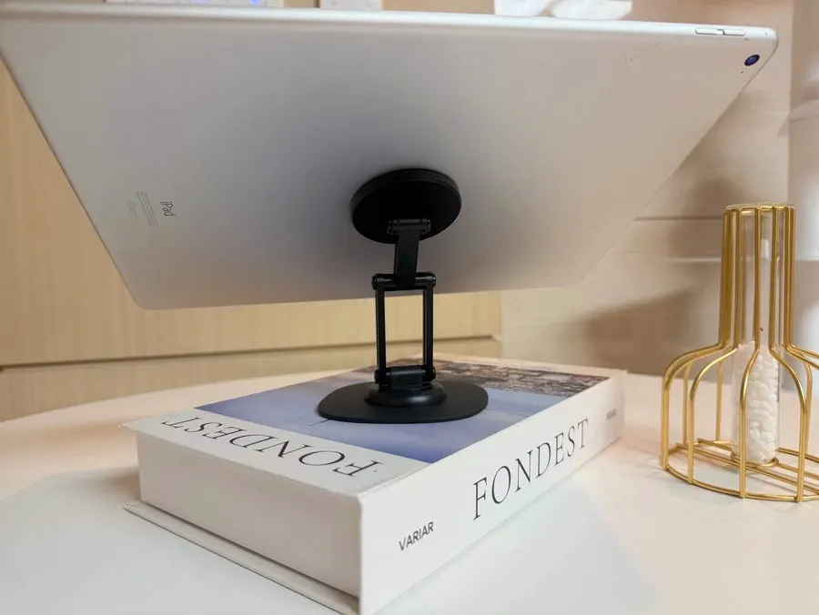 iPad study stand on a desk