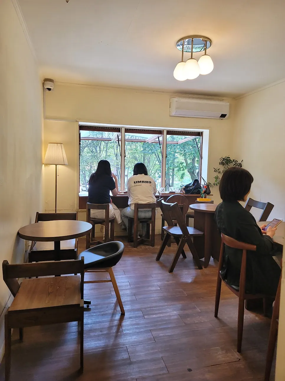 Forerest's large wooden communal table seating