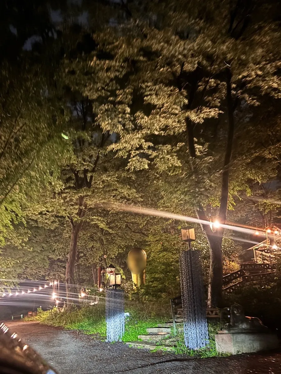 Entrance to Forerest on a rainy late evening