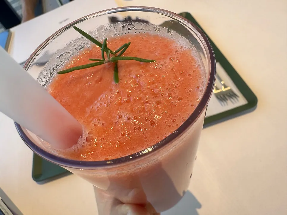 Americano poured into a large tumbler