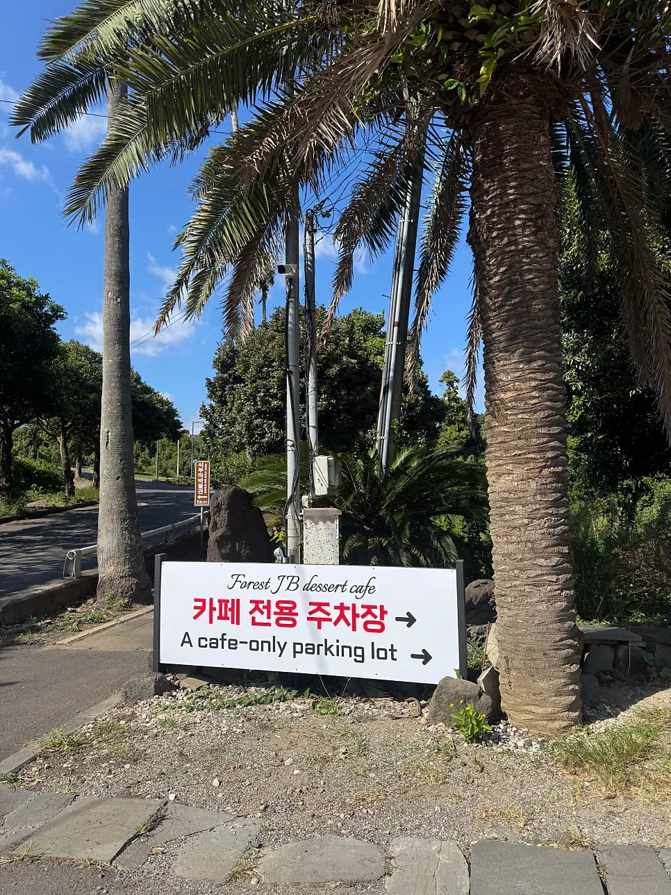 매장 앞 주차 공간