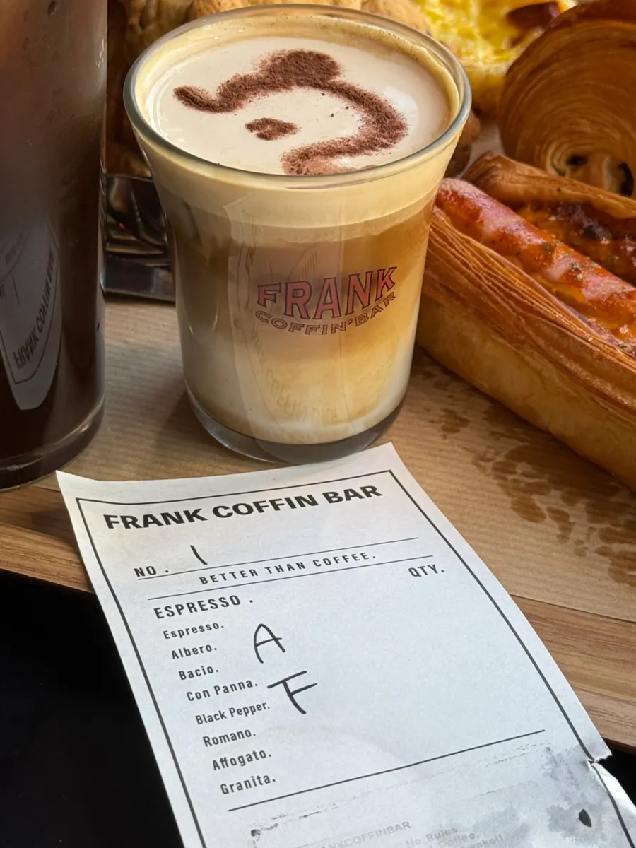 Signature Frank Coffee menu item
