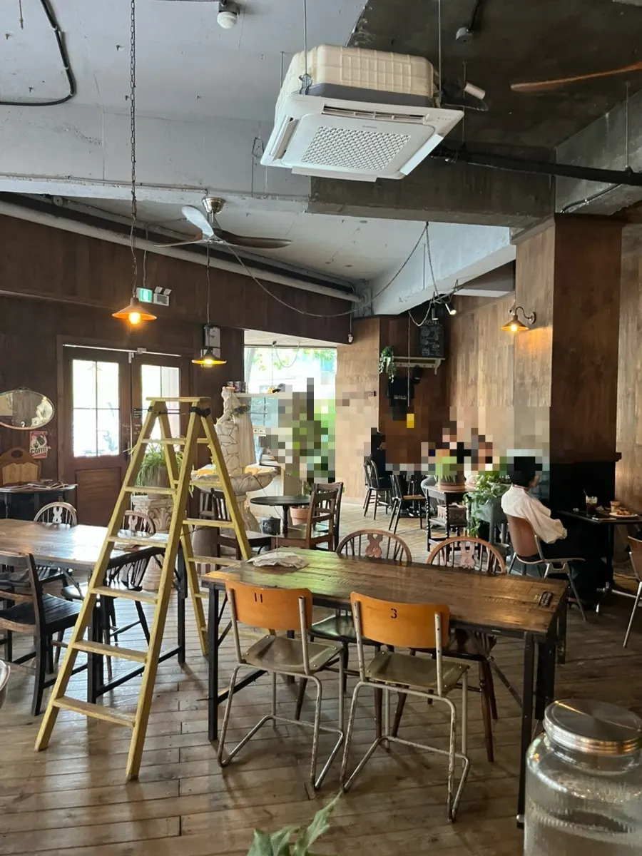 Tables arranged with generous spacing