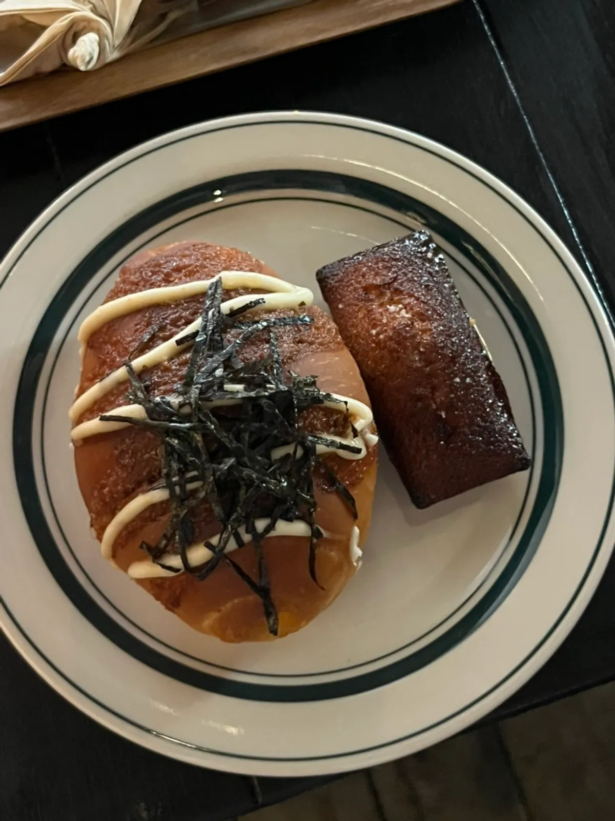 Pollock roe salt bread at Frank Coffee Bar
