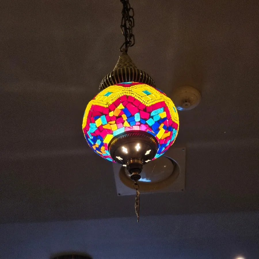 Indian crafts displayed in the restaurant