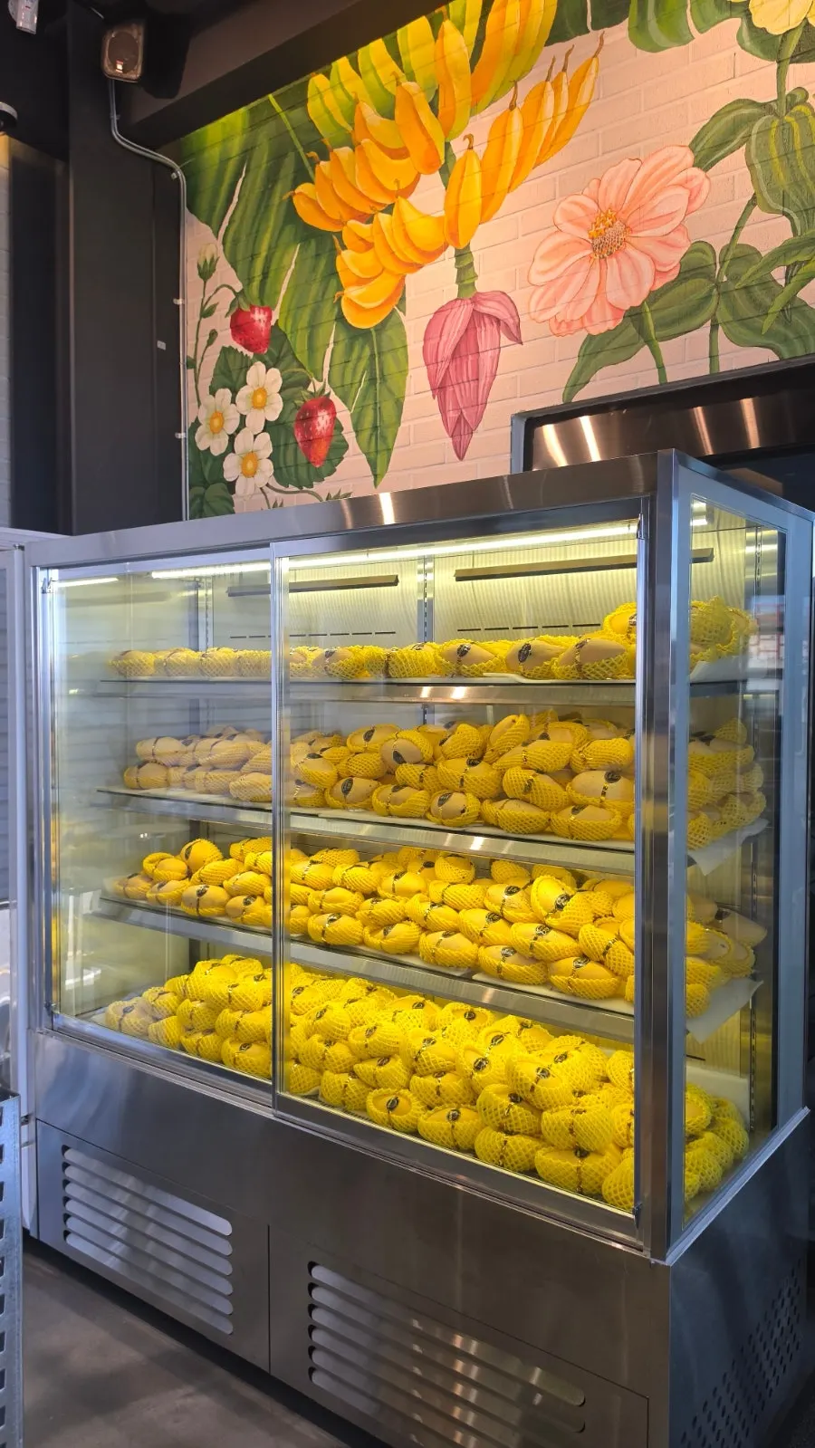 Fresh fruit display area inside Fruit Forest