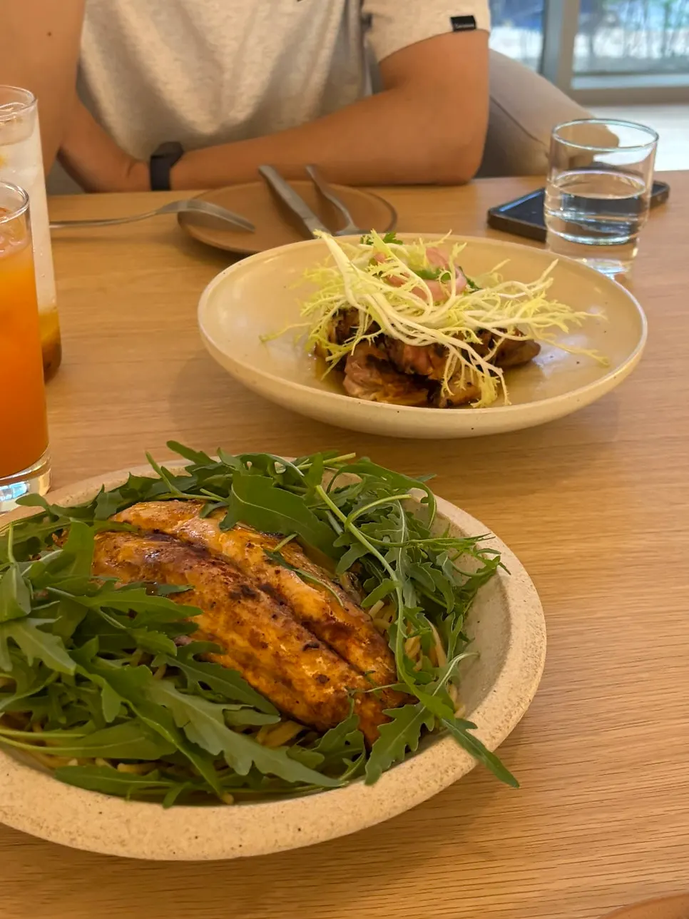 Grilled chicken thigh with yuzu sauce