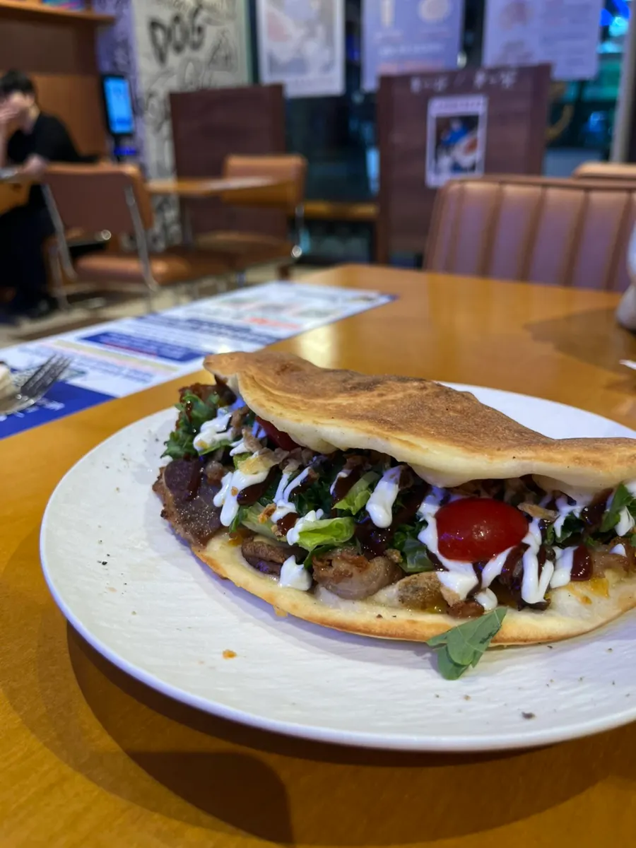 Tough Pepper beef brisket dough sandwich