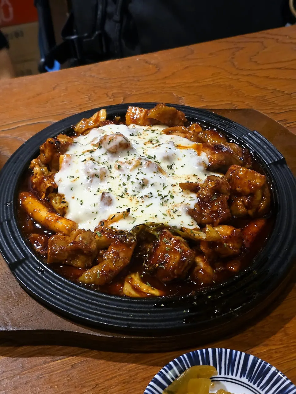 기본안주 과자와 단무지