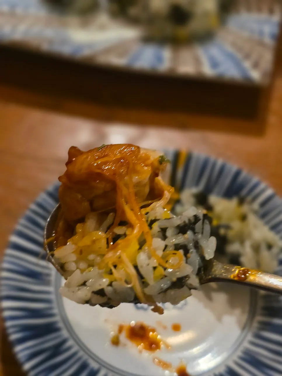 양념에 비벼 먹는 주먹밥
