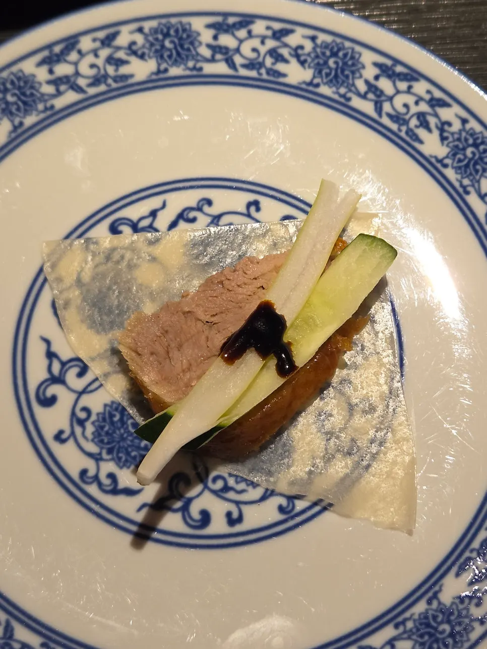 밀전병에 싼 북경오리 쌈