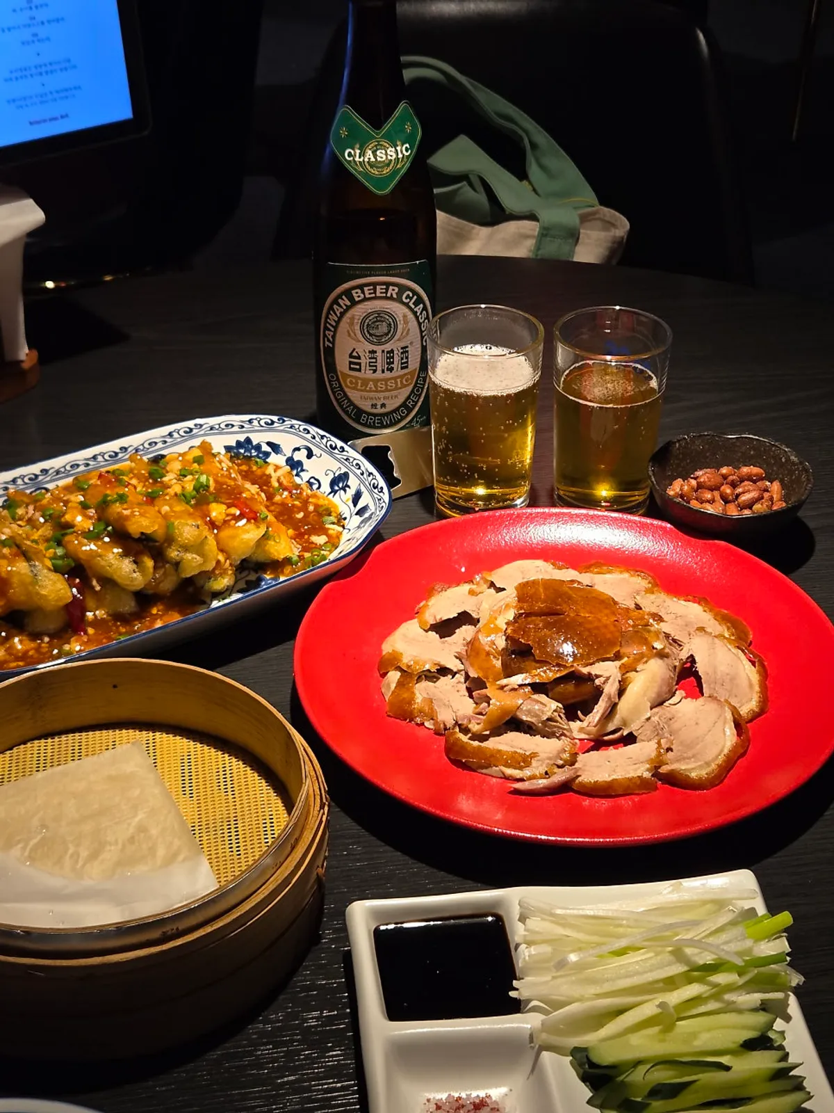 갱스덕 북경오리 반마리 상차림 마무리 컷