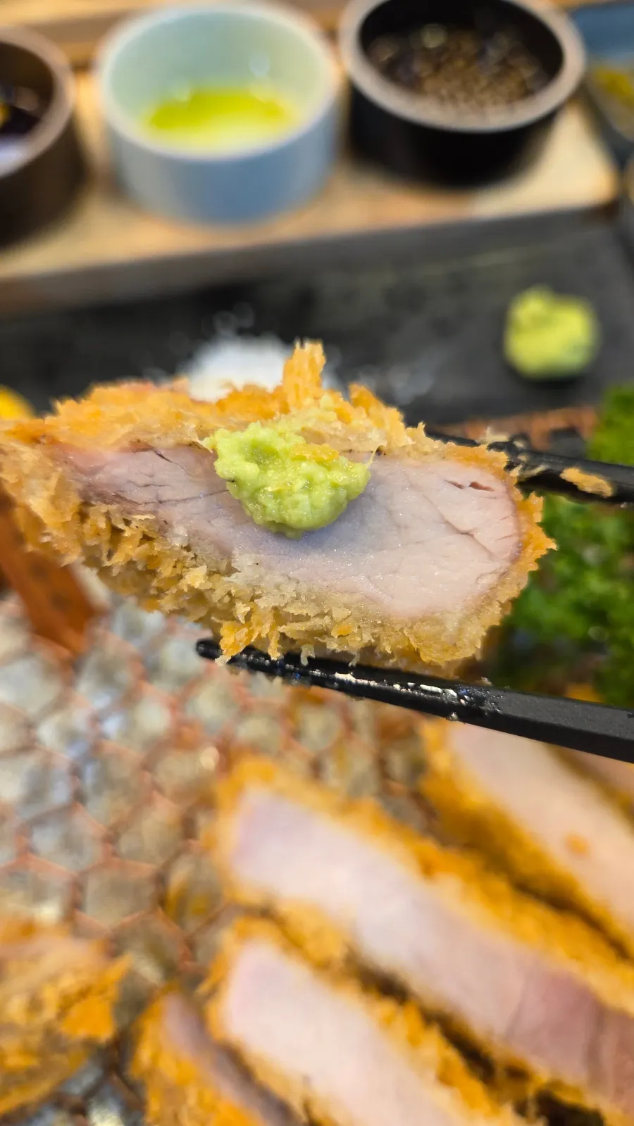 Tonkatsu with a crisp coating