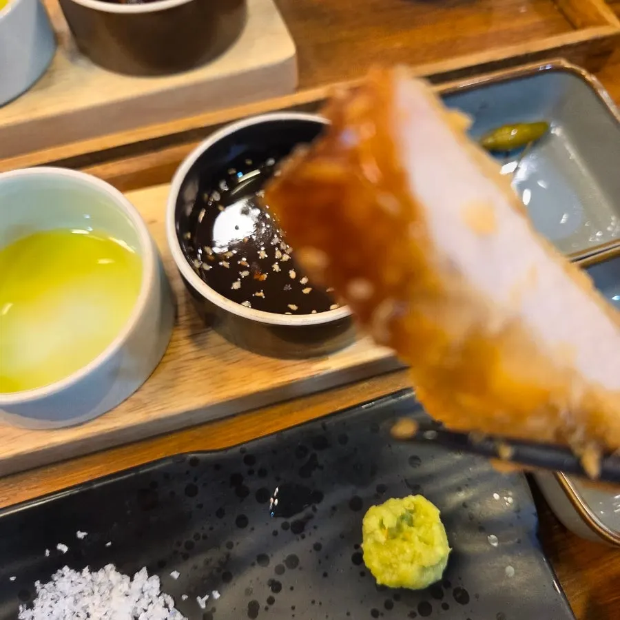 Tonkatsu with wasabi